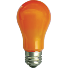 Ecola classic   LED color  8,0W A55 220V E27 Orange Оранжевая 360° (композит) 108x55