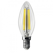 Ecola candle   LED Premium  7,0W  220V E14 6000K 360° filament прозр. нитевидная свеча (Ra 80, 100 L
