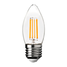 Ecola candle   LED Premium  7,0W  220V E27 2700K 360° filament прозр. нитевидная свеча (Ra 80, 100 L