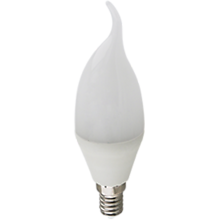 Ecola candle   LED Premium 10,0W 220V E14 2700K свеча на ветру (композит) 129x37